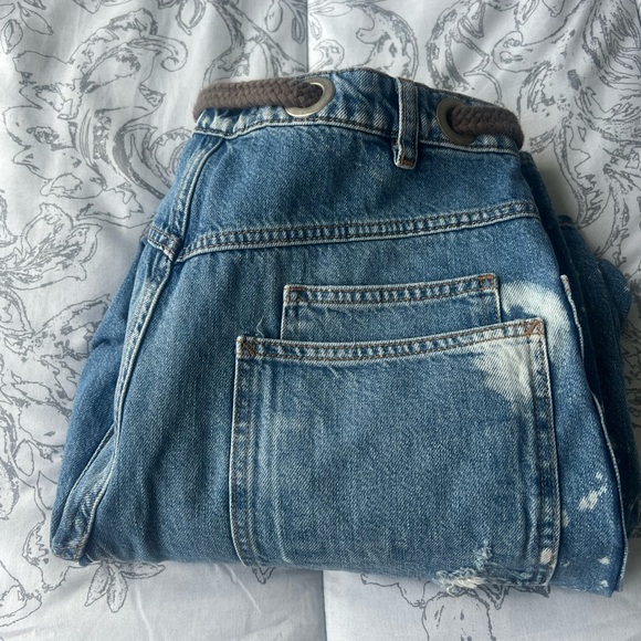 Free People Moxie pull on Barrel Jeans Calypso 28 - Picture 5 of 5